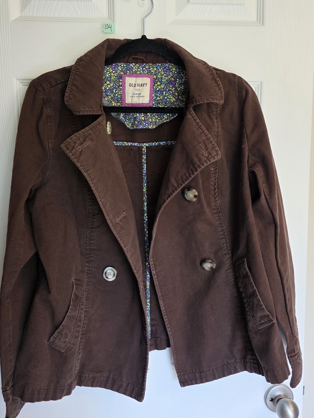 Old Navy Brown Double-Breasted Blazer Jacket